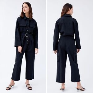 Urban Outfitters UO Belted Cargo Coverall Jumpsuit